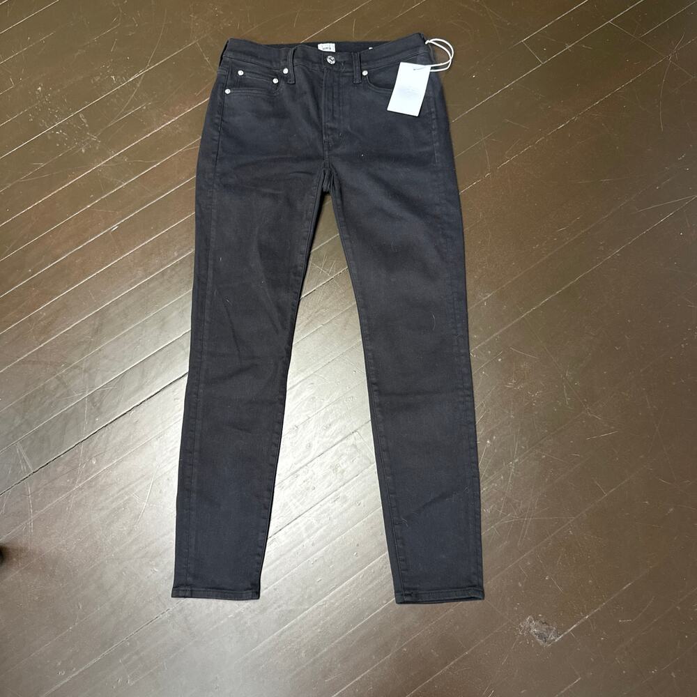 Edwin Pixie 9″ Mid Rise Skinny Jeans Black Size 28 NWT Stretch Denim